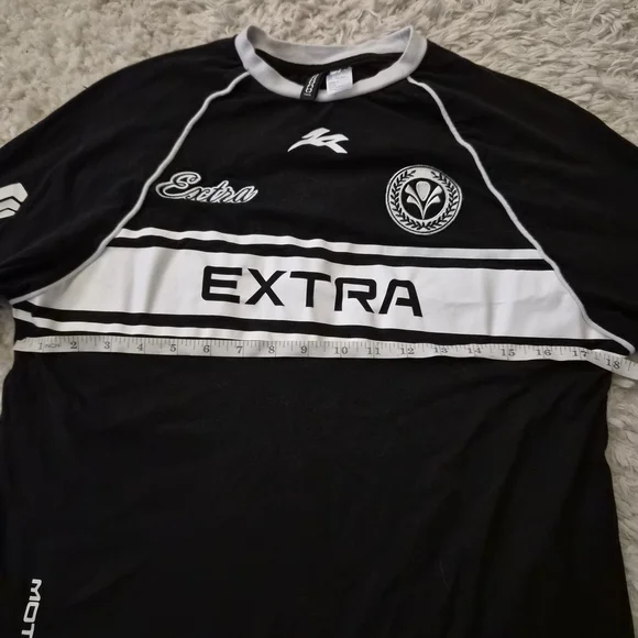 ☆5/$15☆H&M Divided EXTRA Racing Long Sleeve Shirt | Black & White | XS - Picture 6 of 16